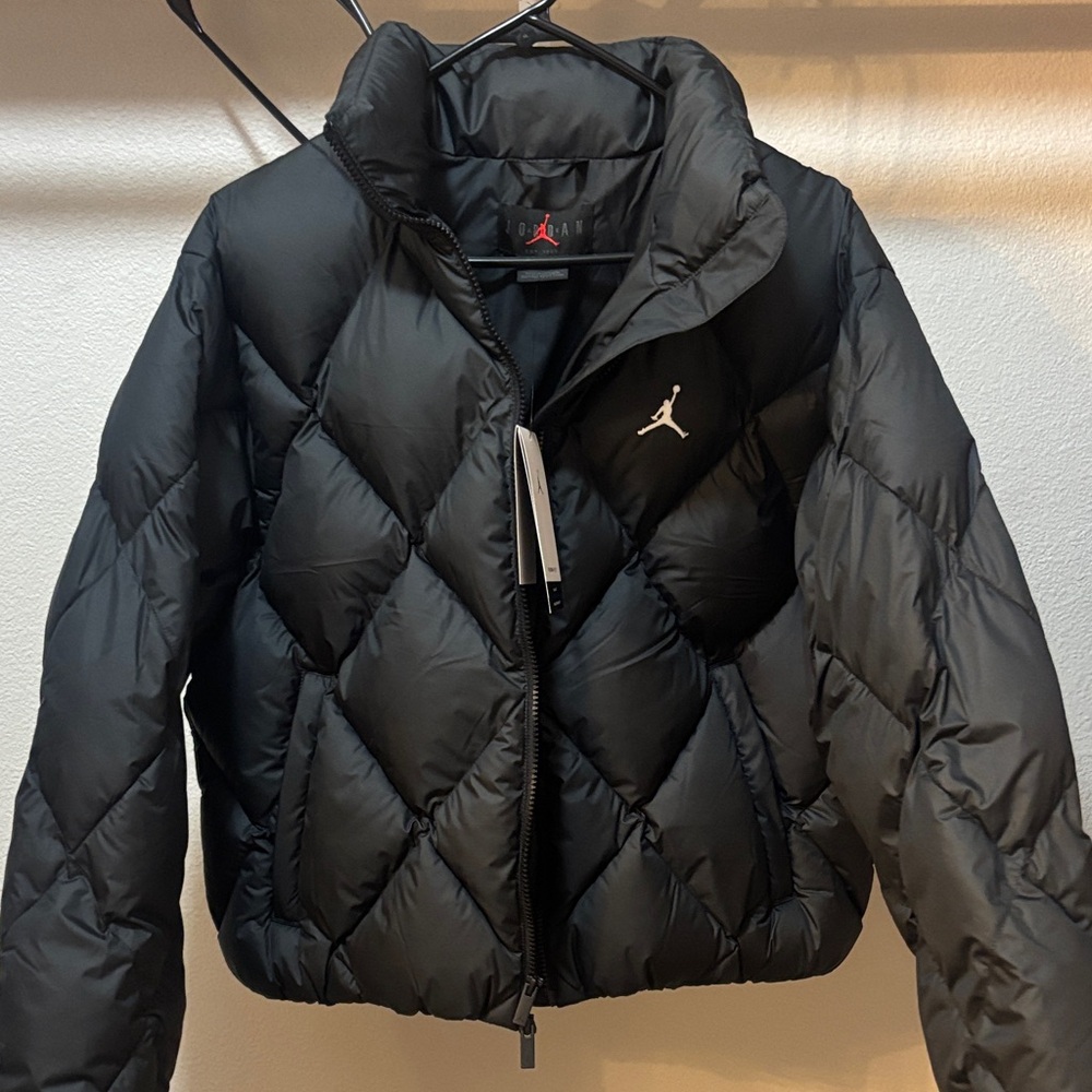 Jordan Black Quilted Puffer Jacket